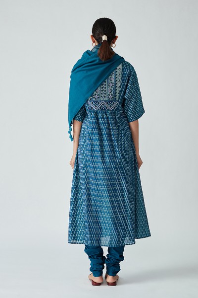 Limenitis handloom Ikat kurta set